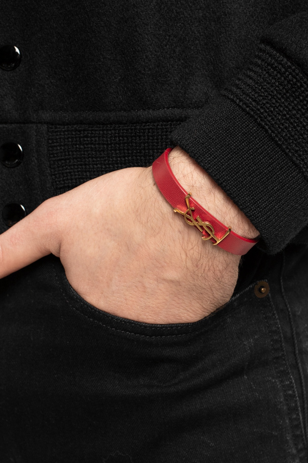 Saint Laurent Leather bracelet | Men's Jewelery | Vitkac Saint Laurent Leather bracelet | Men's Jewelery | Vitkac